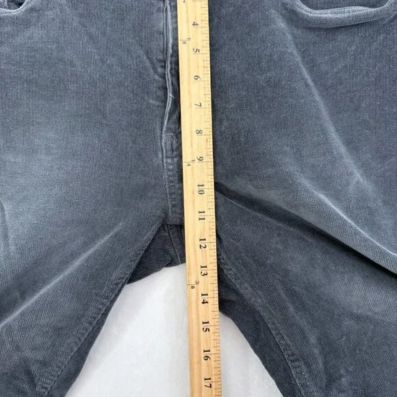 Flint And Tinder Corduroy Pants Mens 38x34 (36s33) Gray Slim Fit Stretch Preppy - Picture 7 of 11